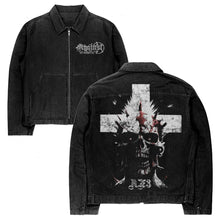 Load image into Gallery viewer, ‘PUNKS NOT DEAD’ DENIM JACKET
